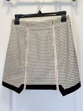 Finders Keepers Checkerboard Structured Mini Skirt - Small